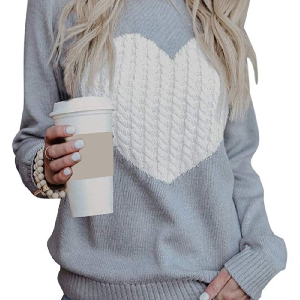 Super cute heart sweater